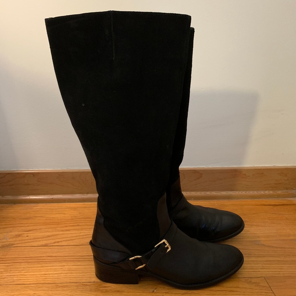 Lauren Ralph Lauren Suede and Leather Boots